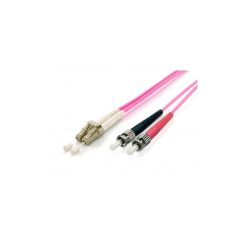 Equip Optikai Kábel - 255548 (OM4, LC/ST, 50/125µ, LSOH, lila, 20m)