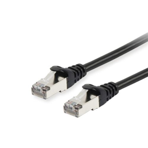 Equip Kábel - 606109 (S/FTP patch kábel, CAT6A, LSOH, PoE/PoE+ támogatás, fekete, 15m)
