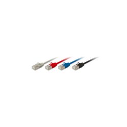 Equip Slim Kábel - 606112 (S/FTP patch kábel, Vékony, CAT6A, Réz, LSOH, 10Gb/s, bézs, 0,25m)