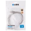 S-link Kábel - SL-CAT01 (UTP patch kábel, CAT5e, szürke, 1m)