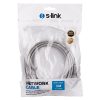 S-link Kábel - SL-CAT03 (UTP patch kábel, CAT5e, szürke, 3m)