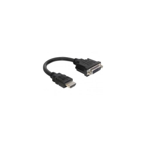 Delock Átalakító - 65327 (HDMI -> DVI (24+1), apa/anya, 0,2m)