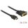 Delock Átalakító Kábel - 85654 (HDMI - DVI (24+1), apa/apa, kétírányú, 2m)