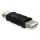 Delock Átalakító - 65012 (USB-A - USB-A, anya/anya, fekete)