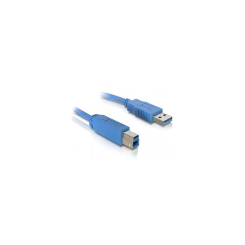 Delock Kábel - 82581 (USB3.0, A-B kábel, apa/apa, kék, 3m)