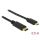 Delock Kábel - 83333 (USB Type-C 2.0 – USB 2.0 Micro-B kábel, apa/apa, fekete, 0,5m)