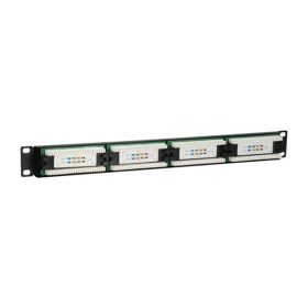   Equip Patch panel - 235325 (24 port, Cat5e, 1U, árnyékolatlan, fekete)