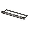 Equip Keystone Patch Panel - 769248 (48 port, 1U, árnyékolatlan, fekete)