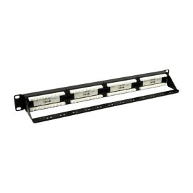   Walisec patch panel - PP-P6U2401 (24 port, Cat6, 1U, árnyékolatlan, fekete)