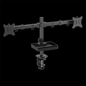   Advance Monitor Asztali konzol - XTENDMOUNTS Dual (17-32", Max.: 2x9kg, dönthető, forgatható, fekete)