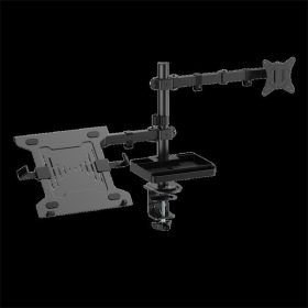   Advance Monitor/Notebook Asztali konzol - XTENDMOUNTS FLEX (17-32", Max.: 2x9kg, dönthető, forgatható, fekete)