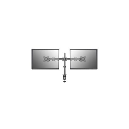 Equip Monitor Asztali konzol - 650115 (13"-27", 2 monitor, forgatható, dönthető, állítható magasság, Max.:2x8kg, fekete)