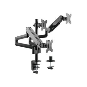   Equip Monitor Asztali konzol - 650134 (17"-27", 3 monitor, dönthető, forgatható, állítható magasság, Max.:3x7kg, fekete)