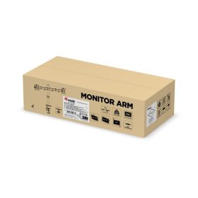   Equip Monitor Asztali konzol - 650157 (13"-32", 2 monitor, dönthető, forgatható, állítható magasság, Max.:2x9kg, fekete)