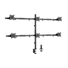   Equip Monitor Asztali konzol - 650160 (13"-27", 6 monitor, dönthető, forgatható, állítható magasság Max.: 3x7kg, fekete)