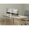 Equip Monitor Asztali konzol - 650167 (17"-32", 2 monitor, dönthető, forgatható, állítható magasság, Max.:2x9kg, fehér)