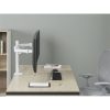 Equip Monitor Asztali konzol - 650167 (17"-32", 2 monitor, dönthető, forgatható, állítható magasság, Max.:2x9kg, fehér)