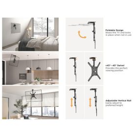   Equip TV Mennyezeti konzol - 650375 (23"-55", dönthető, Max.: 20kg, fekete)