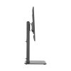 Equip TV/Monitor állvány - 650612 (37"-70", állítható magasság, forgatható, Max.:40kg, fekete)