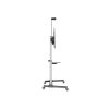 Equip TV állvány - 650631 (60"-100" álló, dönthető, állítható magasság, gurulós, Max.:100kg, fekete/ezüst)