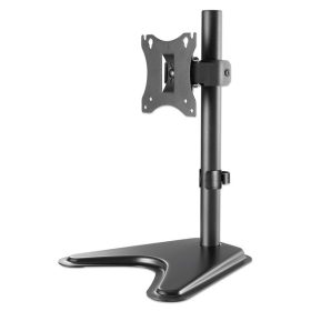   Manhattan asztali állvány -  1db monitor részére (min.VESA:75x75, 17"-27"-ig, 360° fordítás, kábel rendező,7kg, fekete)