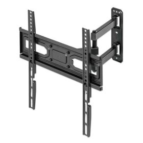   Manhattan TV állvány - Fali, dönthető, forgatható, szintezhető, TV állvány Fekete (max.VESA:400x400)(32"-55"-ig)