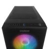 Everest Számítógépház -  FACED V1 (fekete; üveg; ATX; alsó táp; 4x120mm LED; 1xUSB3.0 + 2xUSB2.0)