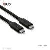 Club 3D Kábel - CAC-2501 (Thunderbolt 5 USB-C to USB-C, 240W, 80/120 Gbps, EPR, 8K240Hz, M/M, 1m)