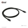 Club 3D Kábel - CAC-2501 (Thunderbolt 5 USB-C to USB-C, 240W, 80/120 Gbps, EPR, 8K240Hz, M/M, 1m)