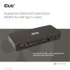 Club 3D KVM Switch - CSV-1585 (2xUSB-C to HDMI, DP, USB-C 100W PD3.0, 2xUSB-C, 3xUSB-A, 3,5 Jack, RJ45, 4k60Hz)