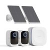 Safemo IP wifi csempekamera szett - SK012 (4K Ultra HD, IP65, mikrofon, hangszóró, 32GB, 6400mAh, SolarP 5W, 24/7)