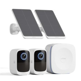   Safemo IP wifi csempekamera szett - SK012 (4K Ultra HD, IP65, mikrofon, hangszóró, 32GB, 6400mAh, SolarP 5W, 24/7)