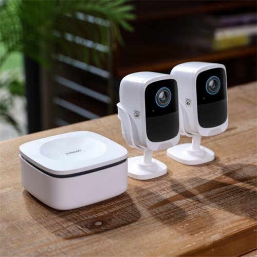 Safemo IP wifi csempekamera szett - SK012 (4K Ultra HD, IP65, mikrofon, hangszóró, 32GB, 6400mAh, SolarP 5W, 24/7)
