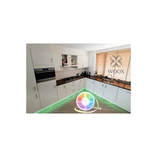 Woox Smart Home LED szalag + APP zenei funkció - R5149 (24W, 210lm, 3000K-6500K, 20000h, 5m Wi-Fi)