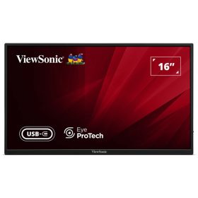   ViewSonic Portable Monitor 15,6" - VA1650 (IPS,16:9, 1920x1080, 7ms, 250cd/m2, HDMI, 2xUSB-C, tok)