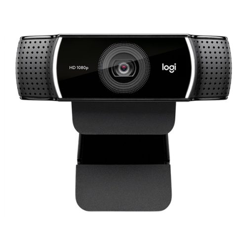Logitech Webkamera - C922 Pro Stream (1920x1080 képpont, állvány, mikrofon, Full HD, fekete)
