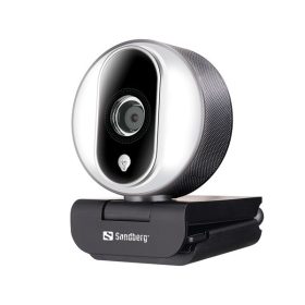   Sandberg Webkamera - Streamer USB Webcam Pro (1920x1080 képpont, 2 Megapixel, 1080p/30 FPS; USB 2.0, mikrofon)