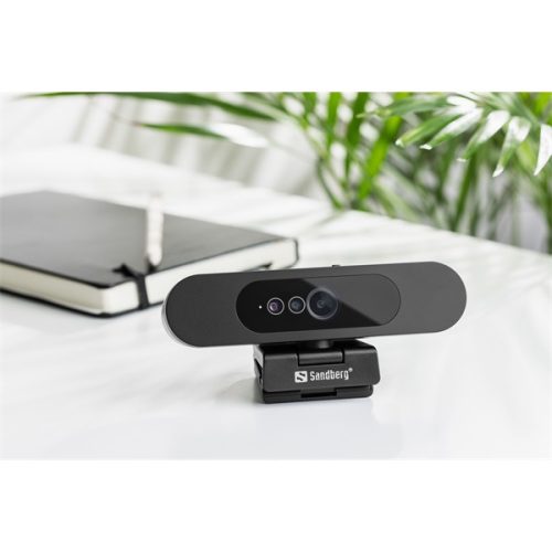 Sandberg Webkamera - Face-ID Webcam 2 (1920x1080, Betekintési szög: 80°, fekete)