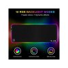 The G-Lab Egérpad - PAD RUBIDIUM (800x300x3mm; fekete, extra USB, vízálló, RGB LED)