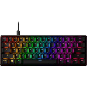   HyperX Mechanikus Billentyűzet - Alloy Origins 60 (Vezetékes, USB, 60 gomb, HX Red switch, angol kiosztás, fekete)
