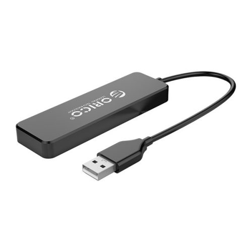 Orico USB2.0 Hub - FL01-BK/99/ (4 port, Bemenet: USB-A, Kimenet: 4xUSB-A, fekete)