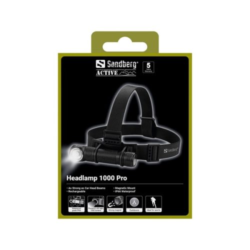 Sandberg Fejlámpa - Headlamp 1000 Pro