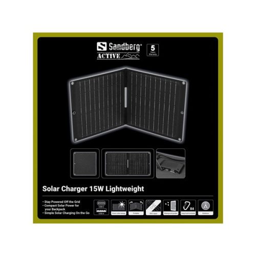 Sandberg Napelem - Solar Charger 15W Lightweight