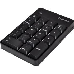   Sandberg Billentyűzet Vezeték Nélküli - Wireless Numeric Keypad 2 (numerikus billentyűzet; fekete)