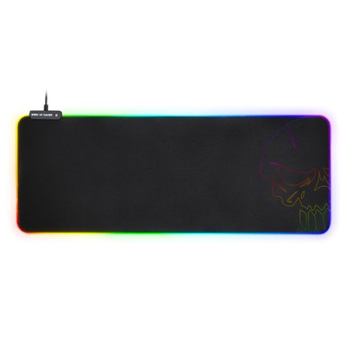 Spirit of Gamer Egérpad - Darkskull RGB - XXL (RGB háttérvilágítás, 800 x 300 x 4mm; fekete)
