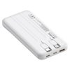 S-Link Powerbank - IP-G16L 10000mAh (3x Type-C, Lightning, 20W PD, led, fehér)