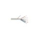 Biztonságtechnikai kábel, fehér, 2+4 eres, 2x0,5+4x0,22 mm2, 100 m