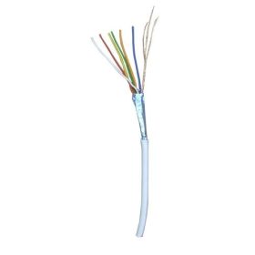   Biztonságtechnikai kábel, fehér, 6 eres, 6x0,22 mm2, 100 m