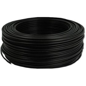 Biztonságtechnikai kábel, fekete, 6 eres, 6x0,5 mm2, 100 m