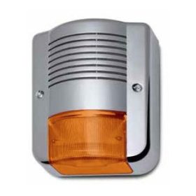   AVS CITY LED PLUS Inox - Kültéri, Vezetékes hang-fényjelző, törtfehér